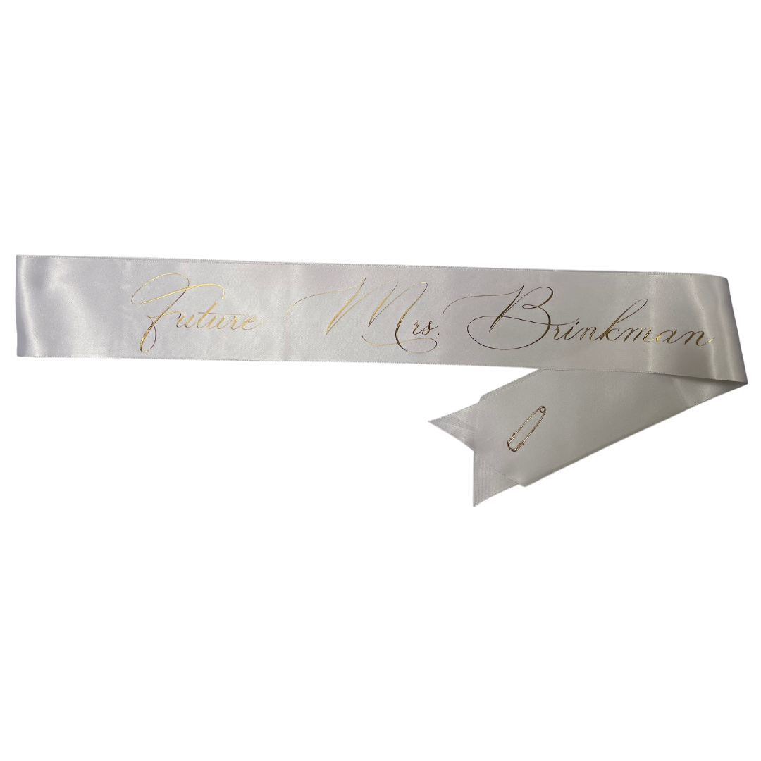 Satin - Sash (Bridal, Baby Shower, Bachlorette)