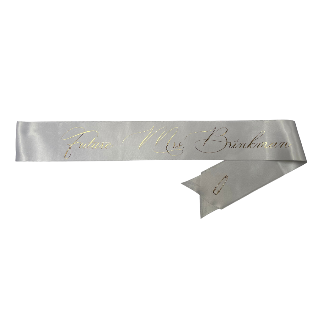 Satin - Sash (Bridal, Baby Shower, Bachlorette)