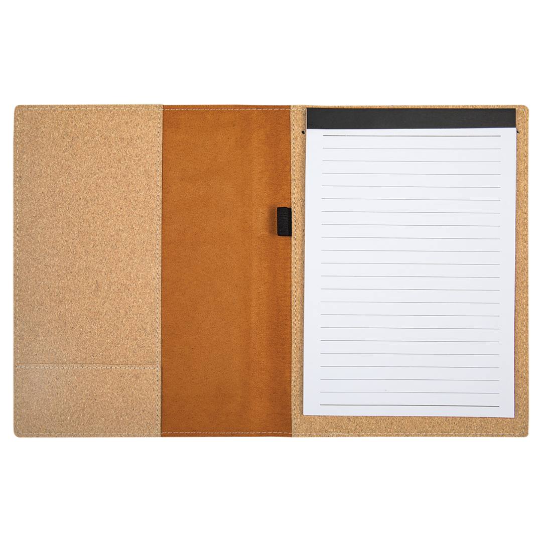 Leatherette & Cork Portfolios with Zipper