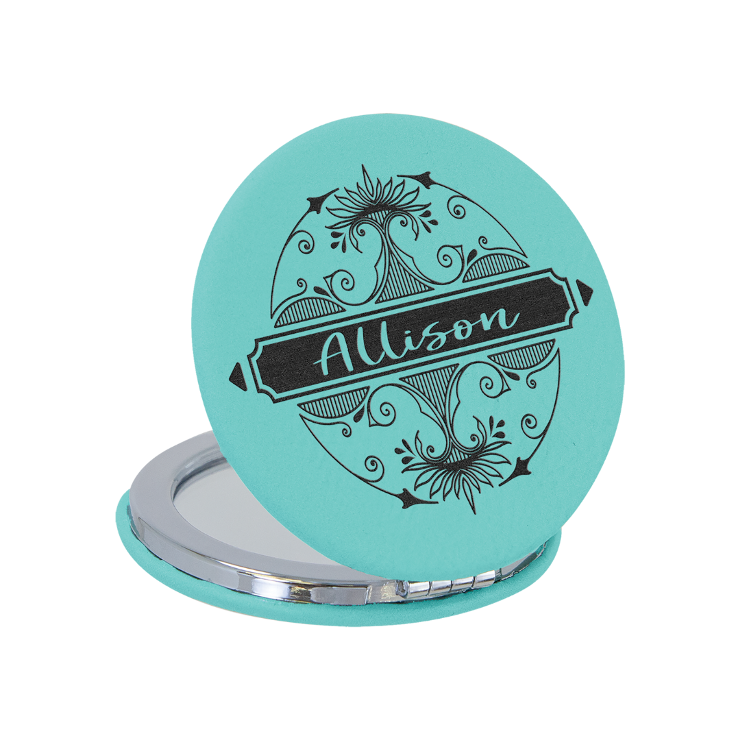 Leatherette Compact Mirrors