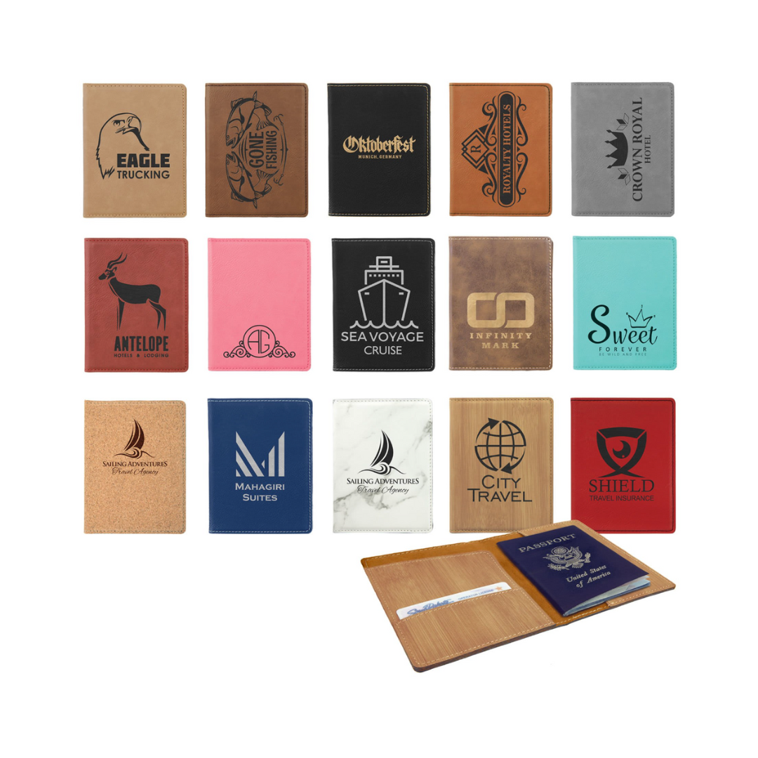 Leatherette & Cork Passport Holders