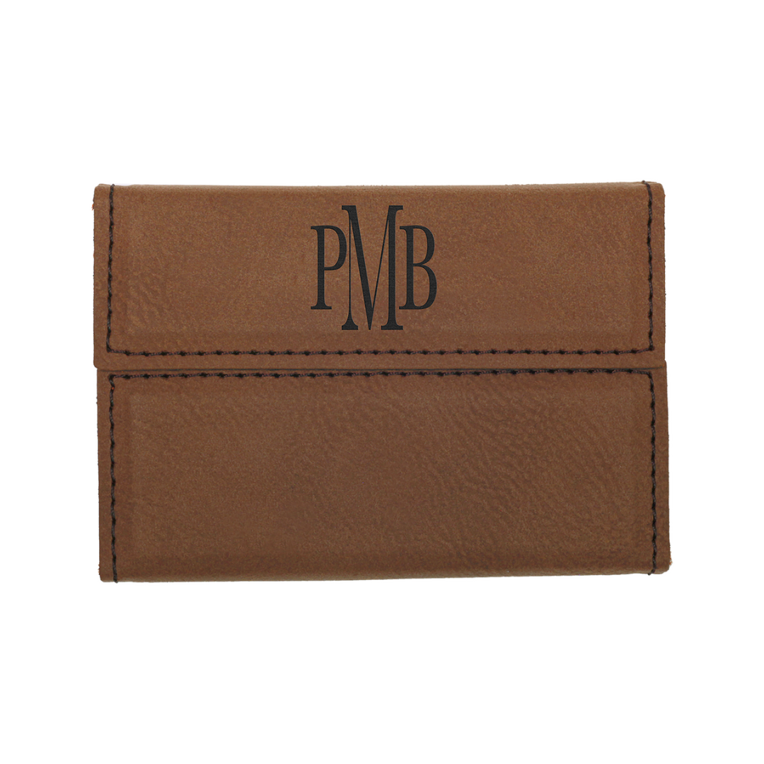 Leatherette Hard Card Case with Magnetic Closure