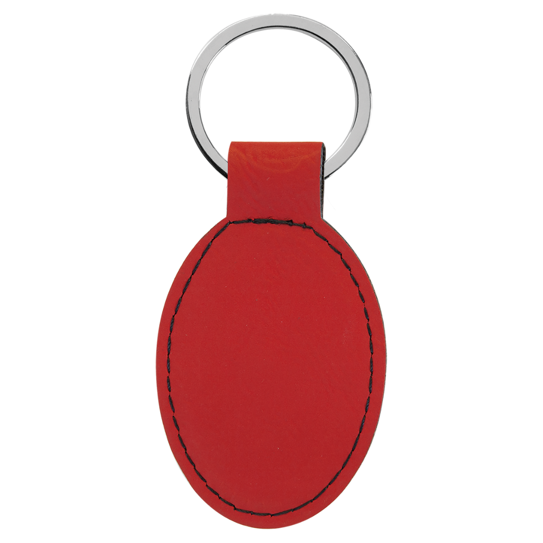 Leatherette & Cork Keychains