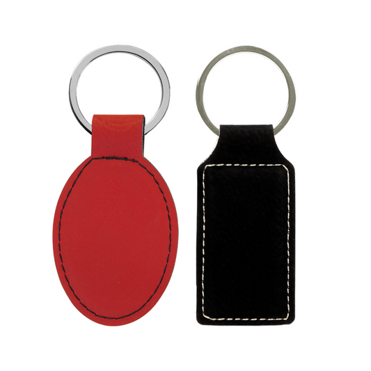 Leatherette & Cork Keychains