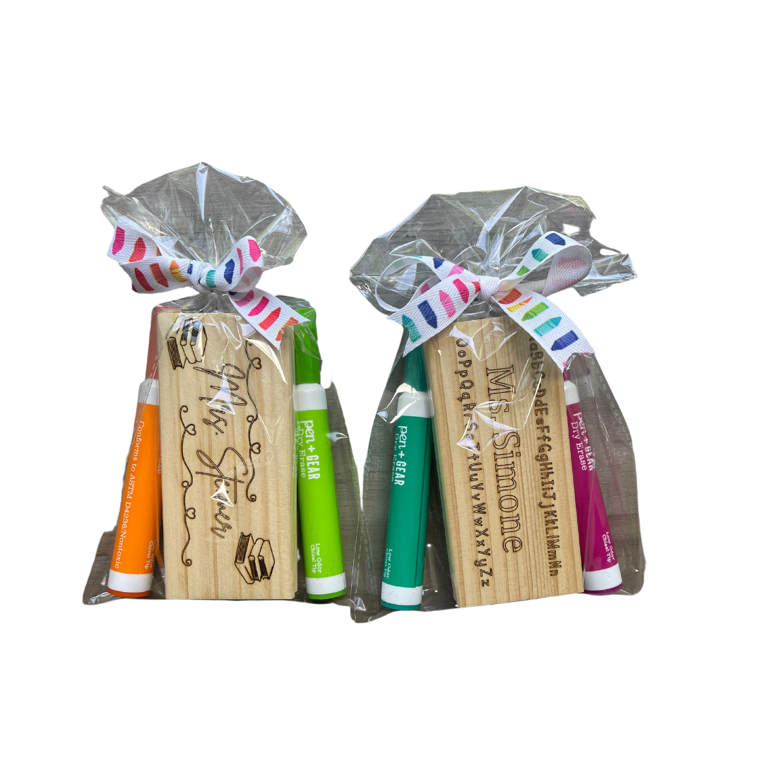 Wooden & Marker Eraser Set