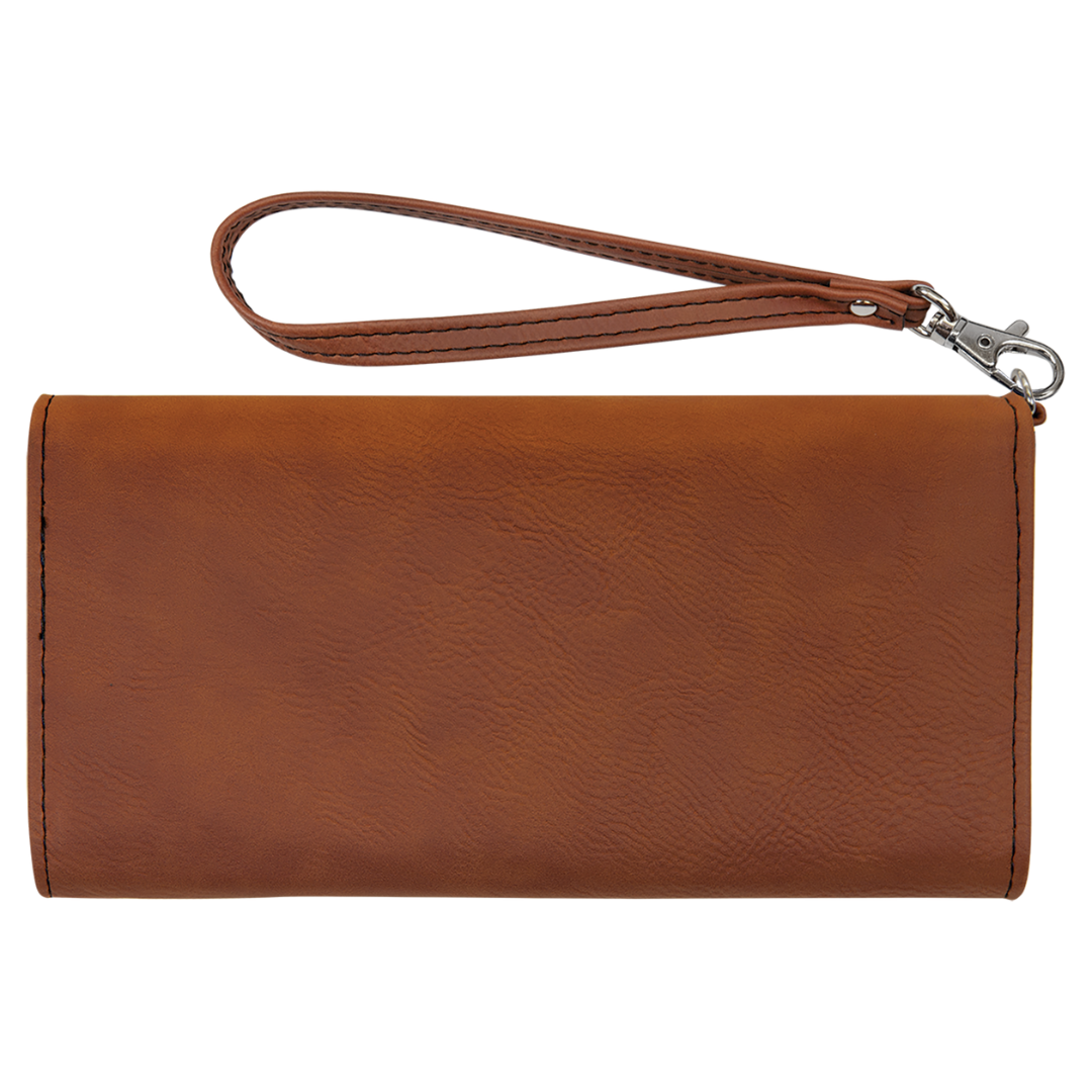 Leatherette Wallet with Detachable Strap