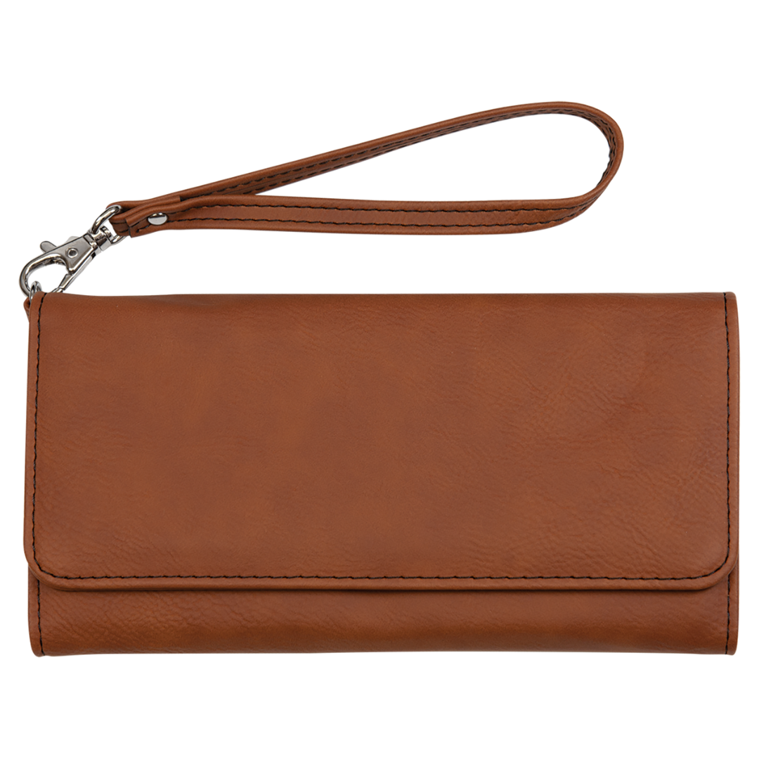 Leatherette Wallet with Detachable Strap