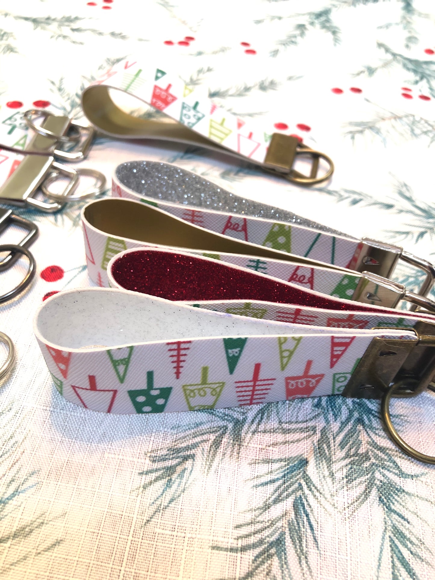 Leatherette Key Fobs - Christmas & Fall Themed