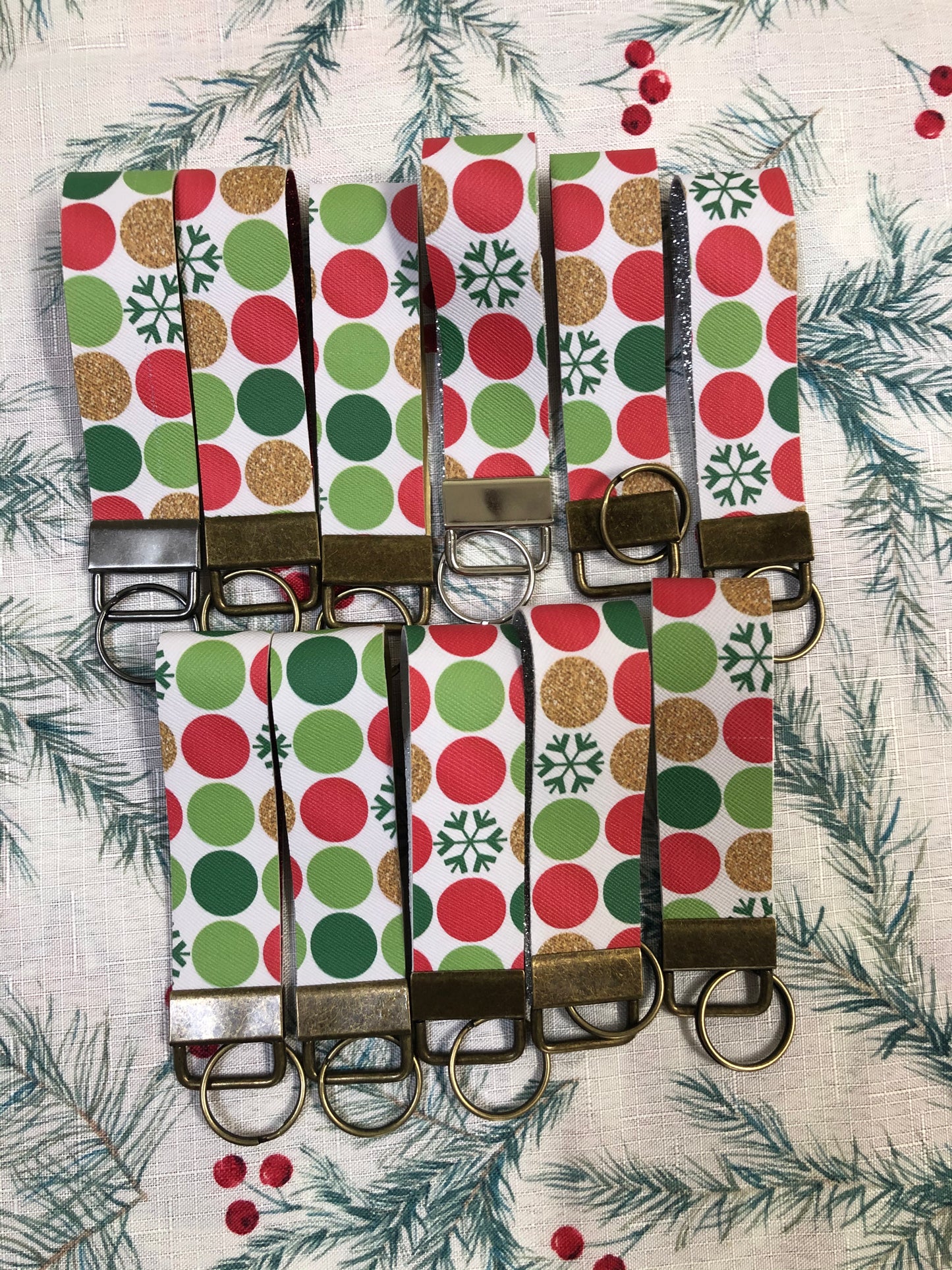 Leatherette Key Fobs - Christmas & Fall Themed