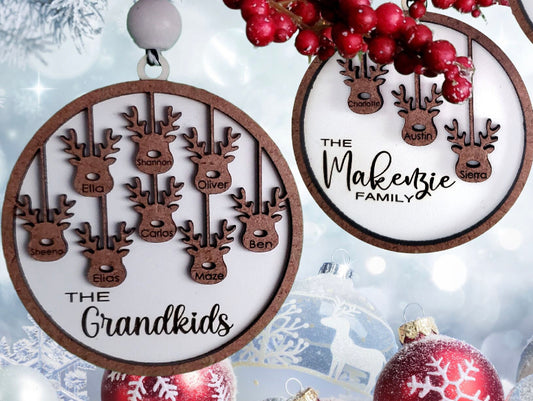 Ornament - Family Reindeer