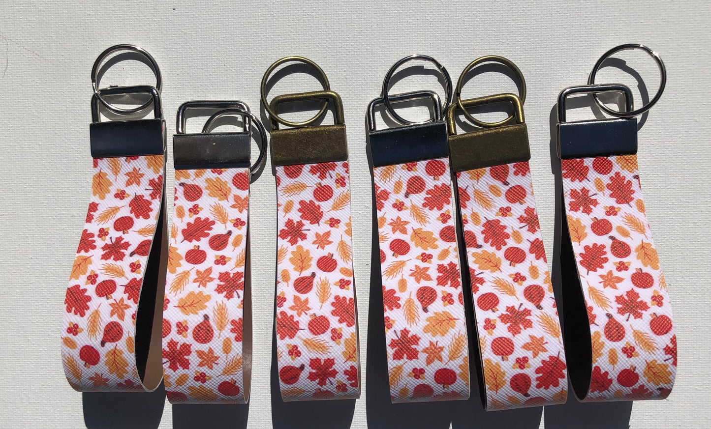 Leatherette Key Fobs - Christmas & Fall Themed