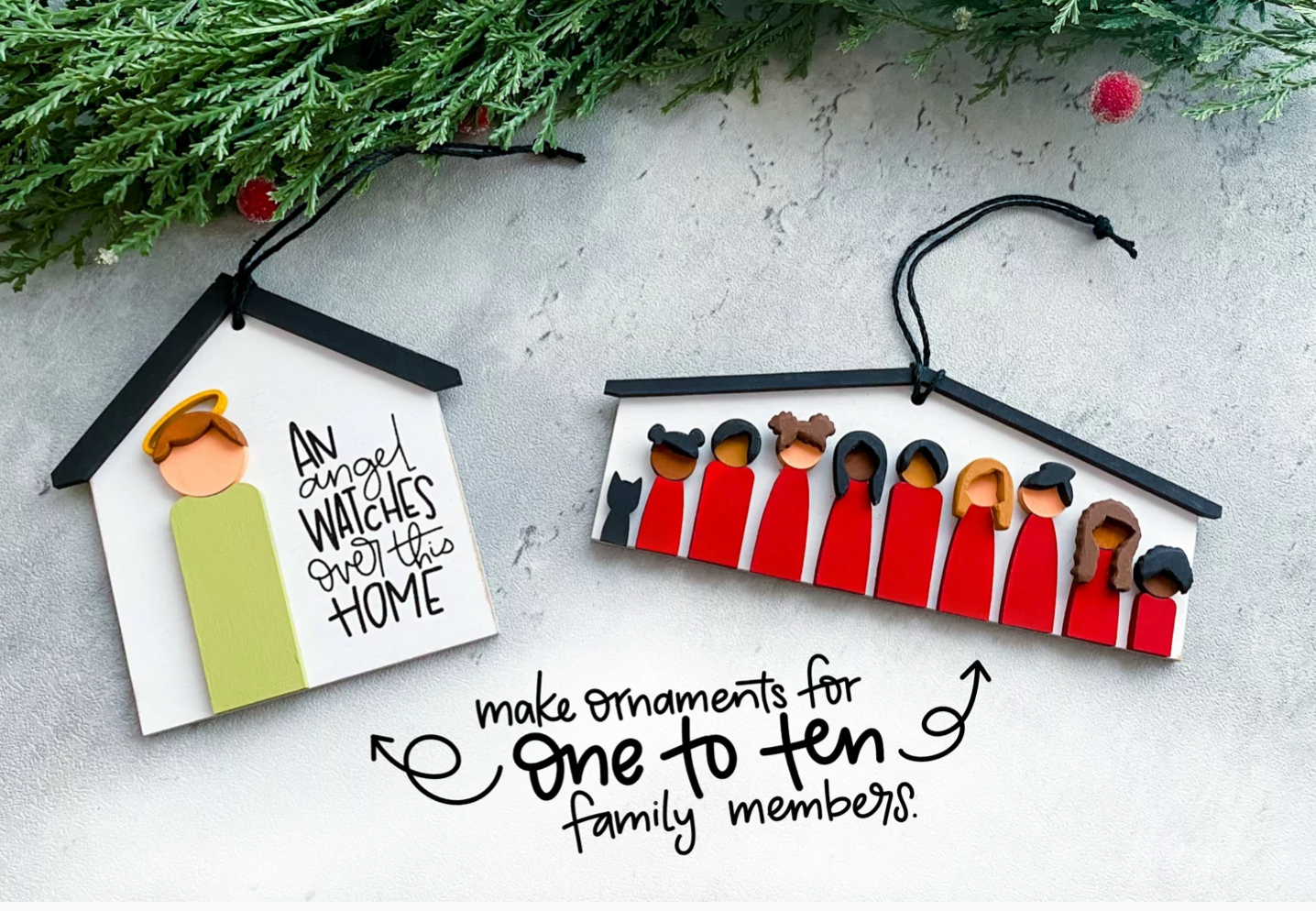 Ornament - Peg Family