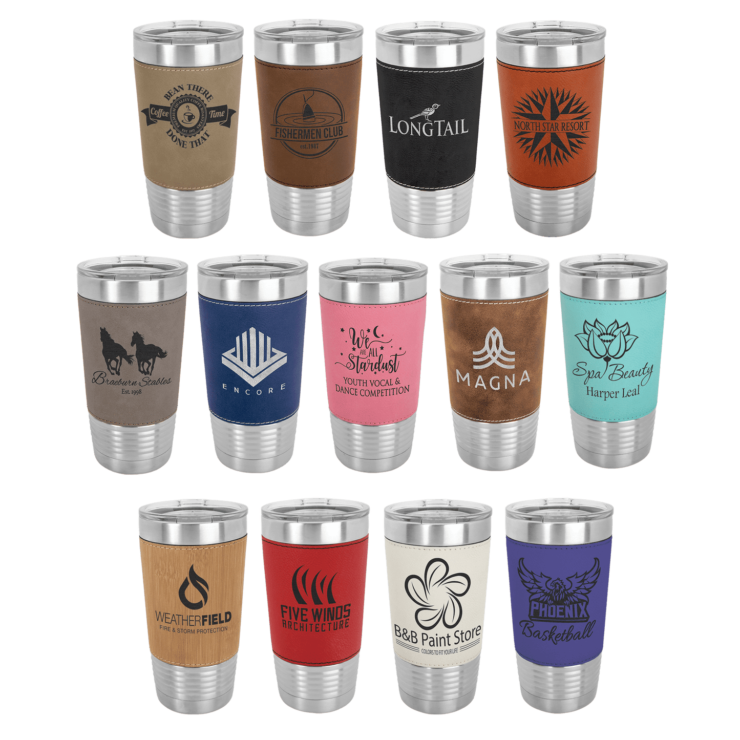 20 oz Leatherette Tumbler