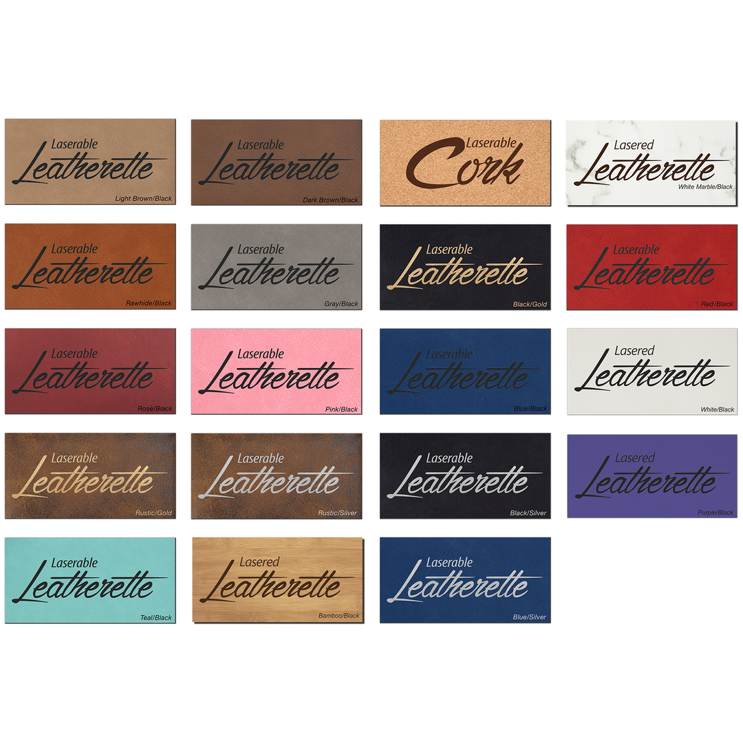 Leatherette & Cork Keychains